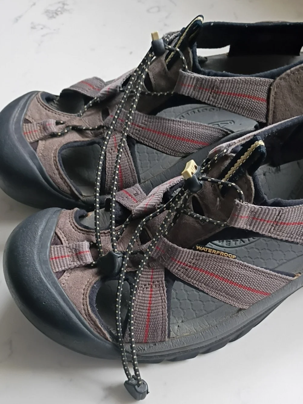 Keen Waterproof Men's Brown Outdoor Sandal with Closed Toe